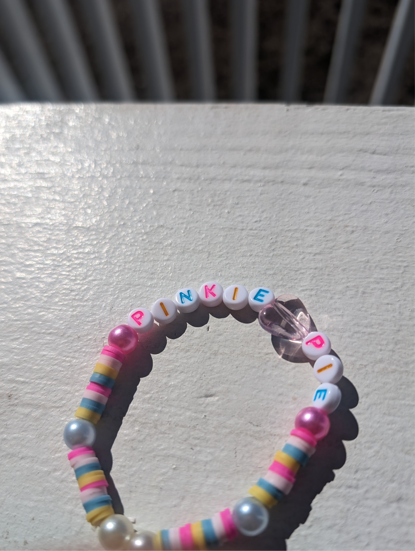 Heartfelt ♥︎ Multi-Colored P.I.N.K.Y.P.I.E. Custom Letter Bracelet