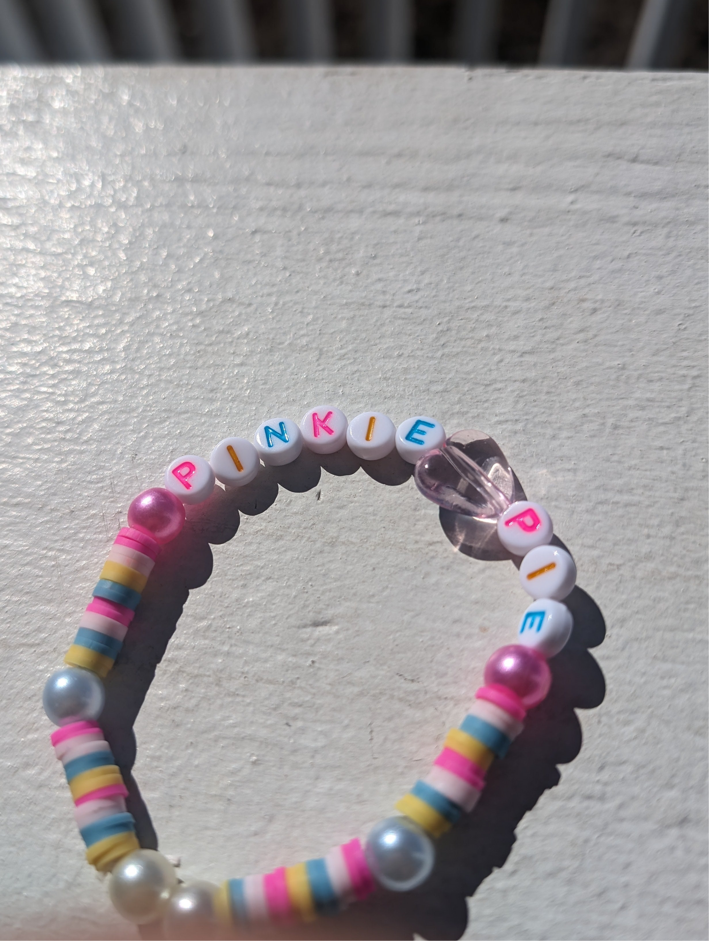 Heartfelt ♥︎ Multi-Colored P.I.N.K.Y.P.I.E. Custom Letter Bracelet