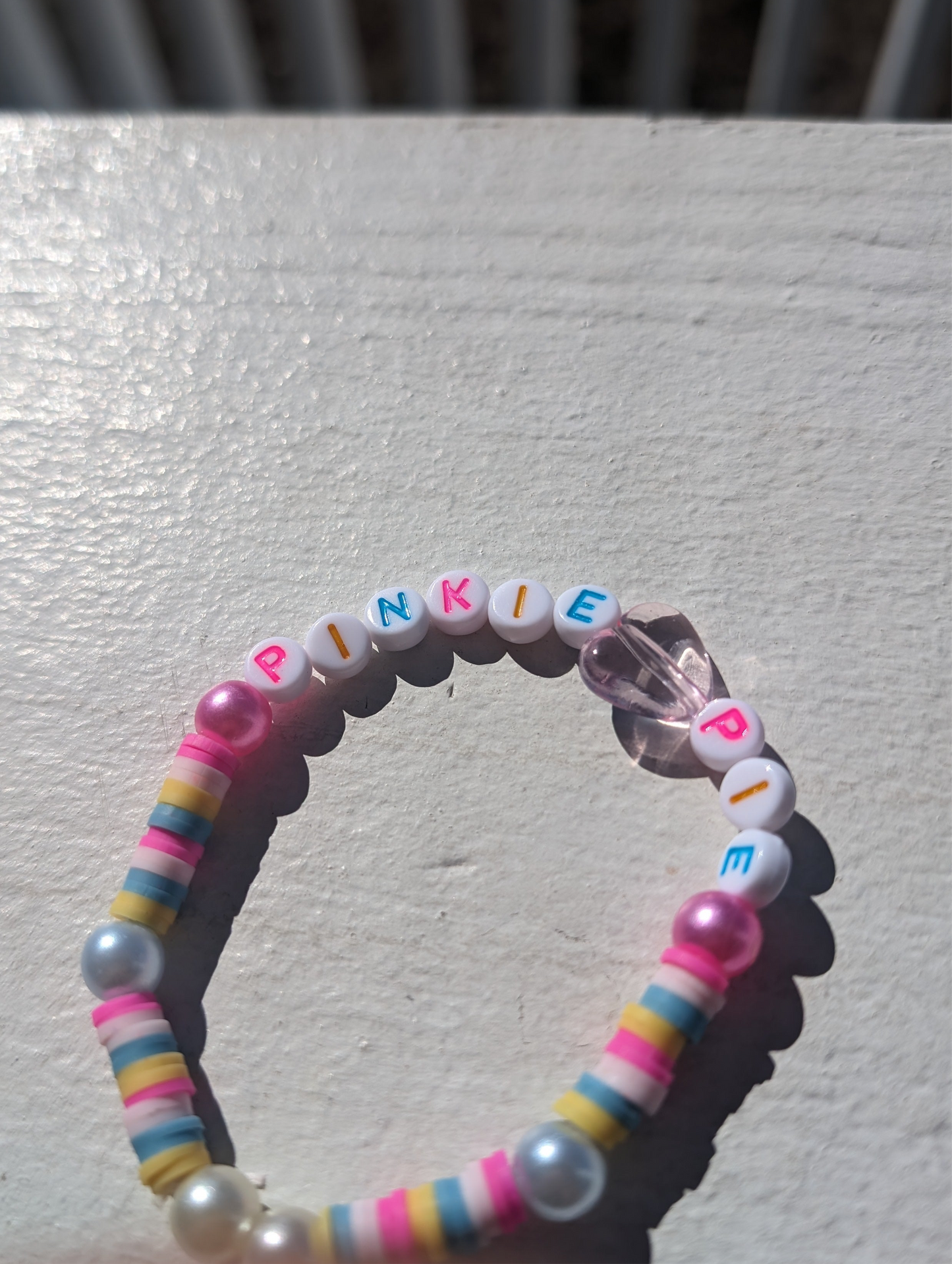 Heartfelt ♥︎ Multi-Colored P.I.N.K.Y.P.I.E. Custom Letter Bracelet