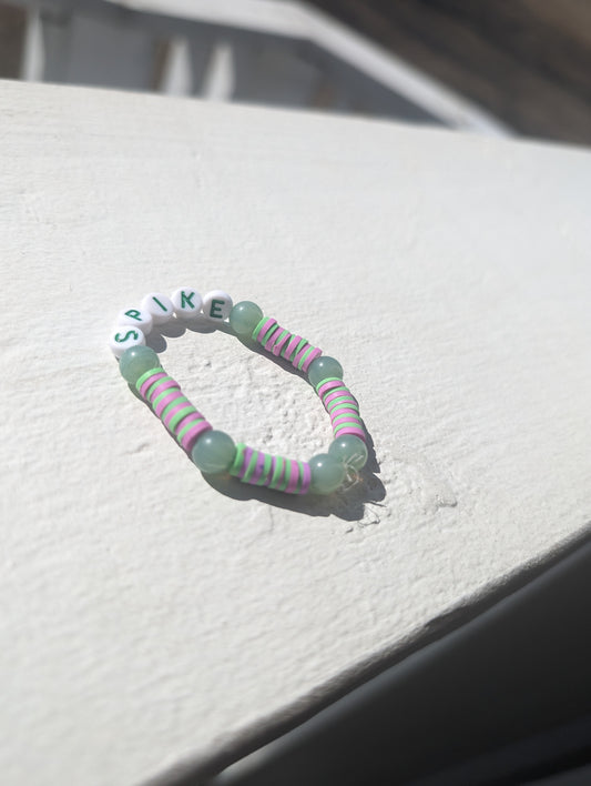 S.P.I.K.E. Custom Letter in Green Bracelet