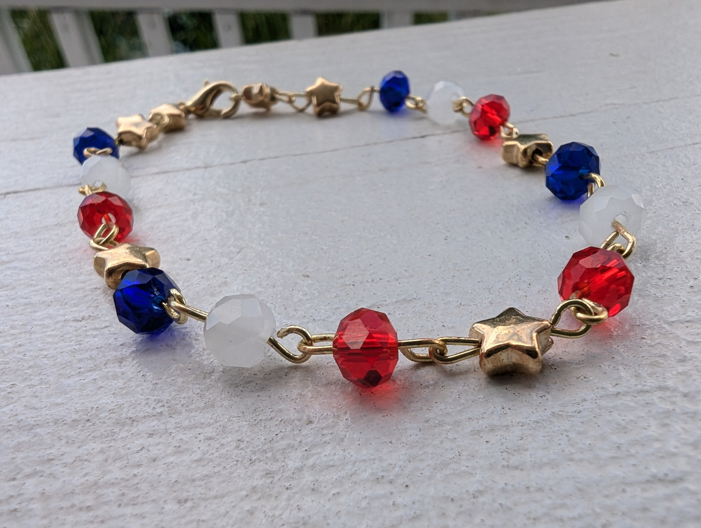 Red, White, & Blue w/ Gold Stars