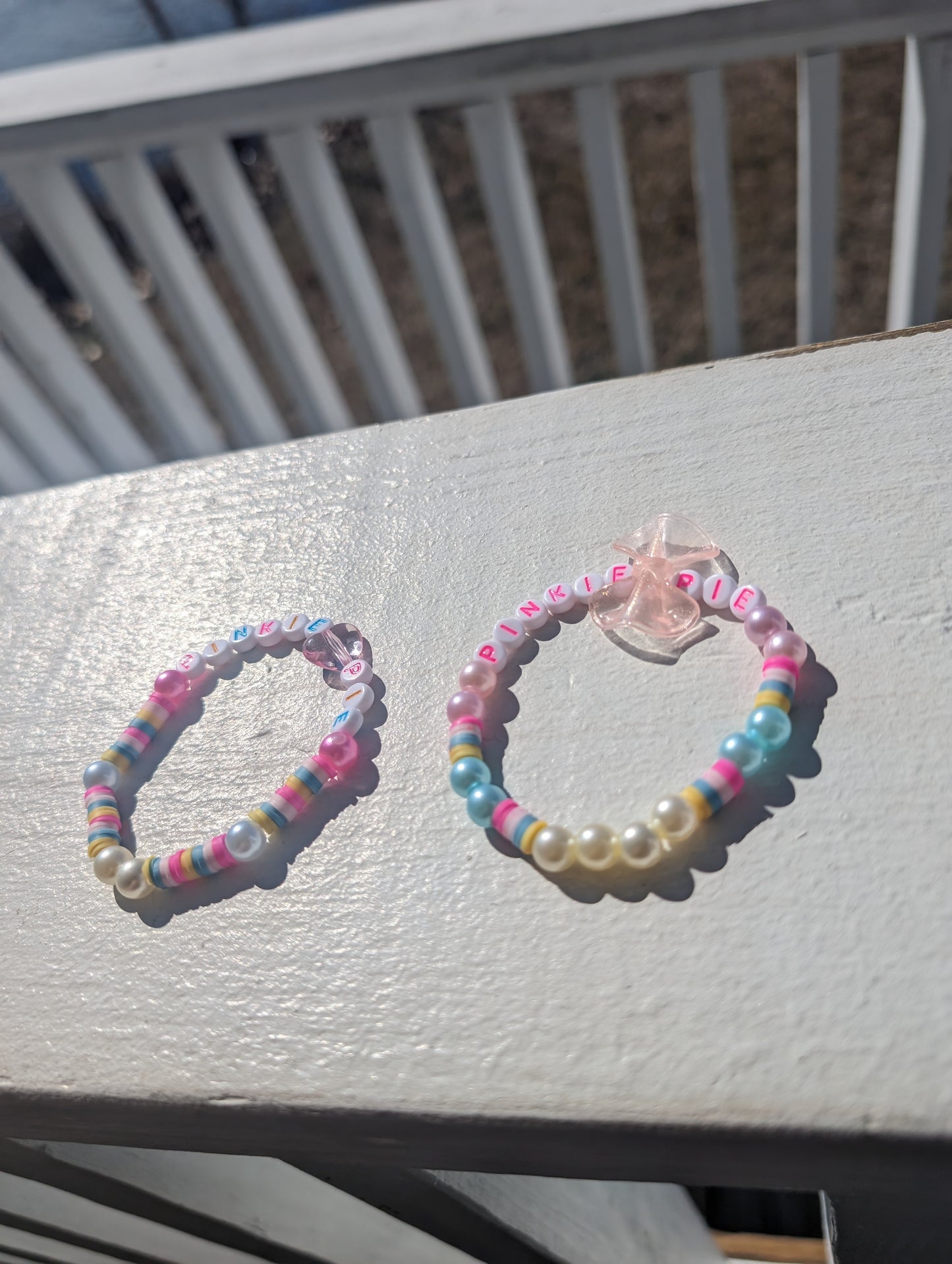 Heartfelt ♥︎ Multi-Colored P.I.N.K.Y.P.I.E. Custom Letter Bracelet