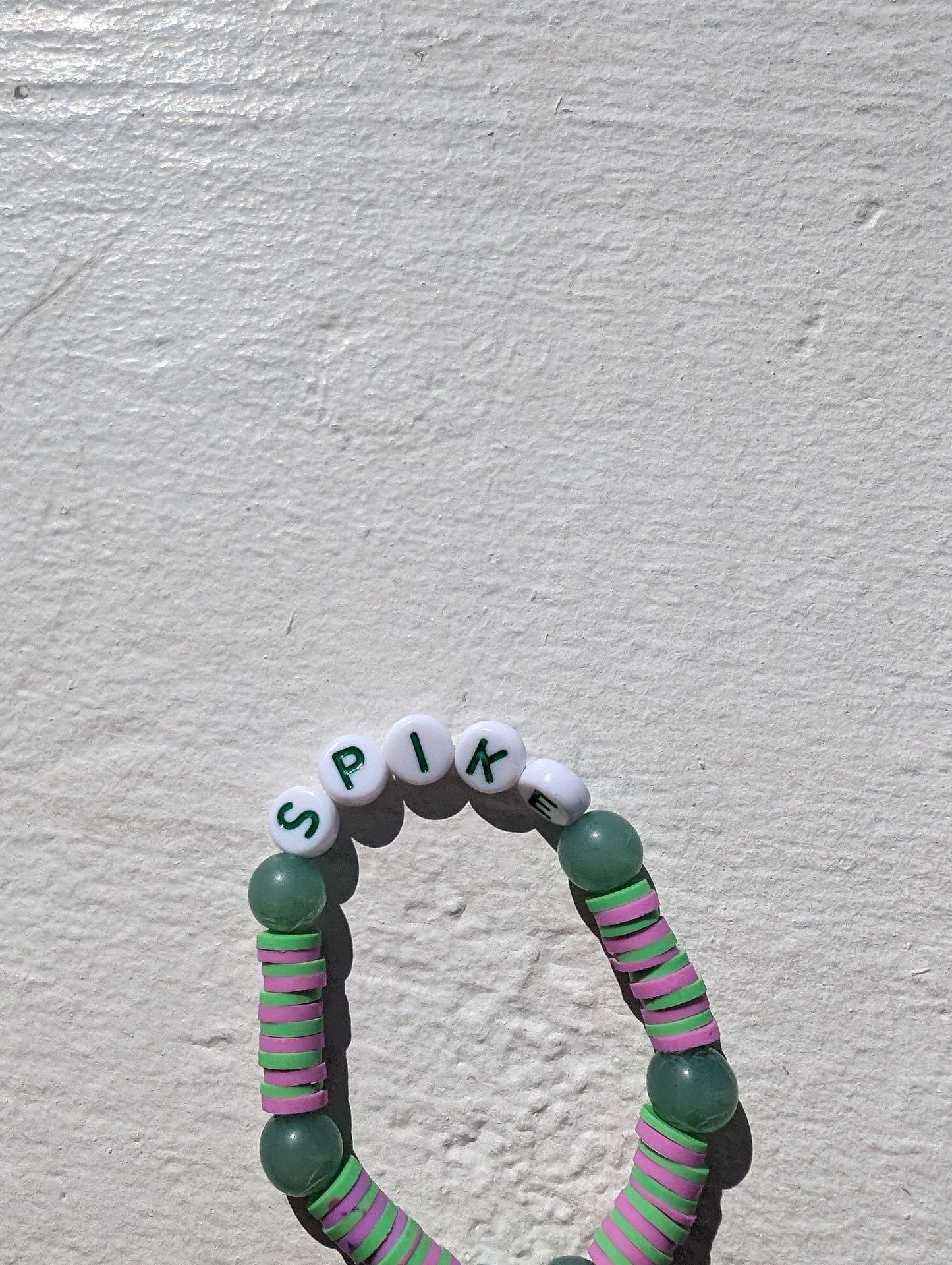 S.P.I.K.E. Custom Letter in Green Bracelet