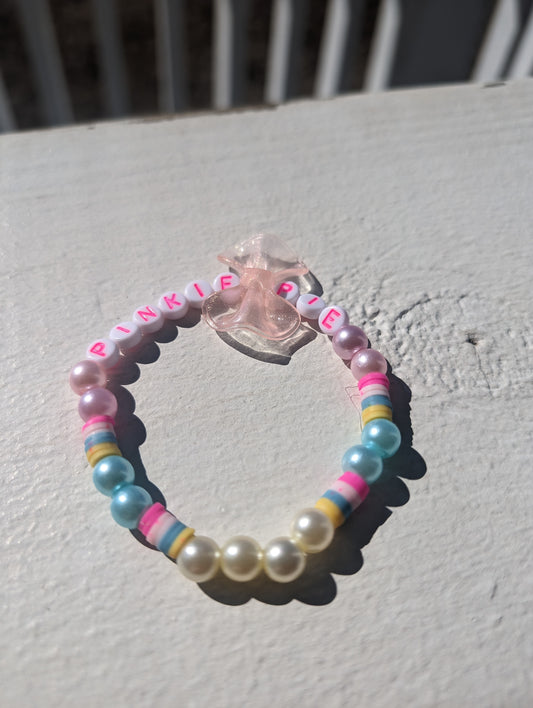 Playful Pink P.I.N.K.Y.P.I.E. Custom Letter Bracelet