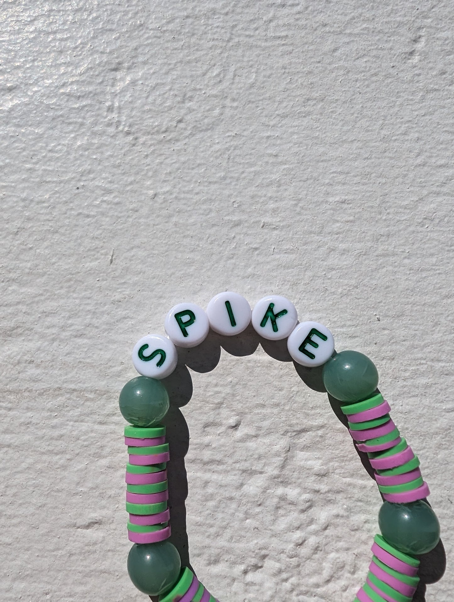 S.P.I.K.E. Custom Letter in Green Bracelet