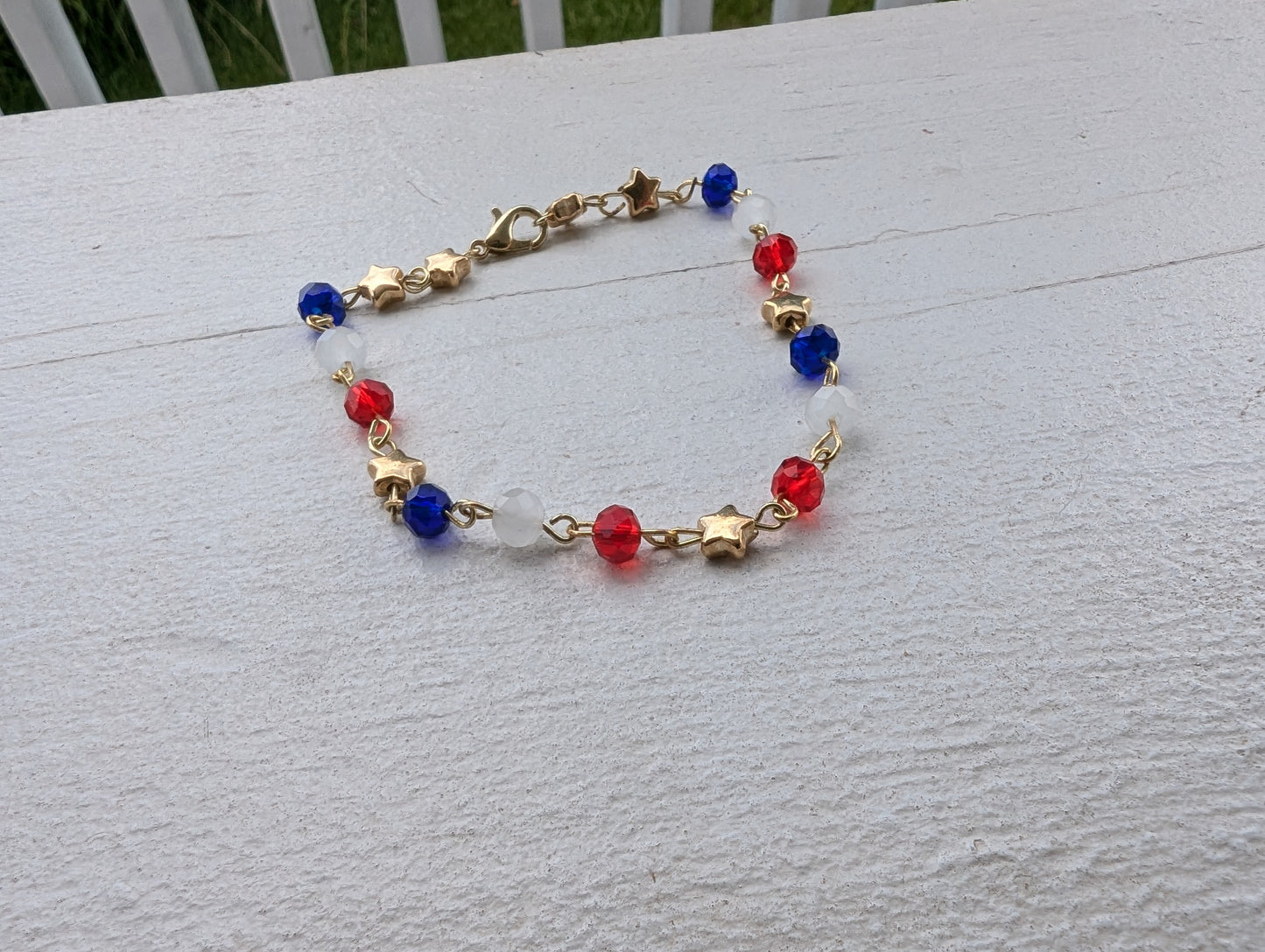 Red, White, & Blue w/ Gold Stars