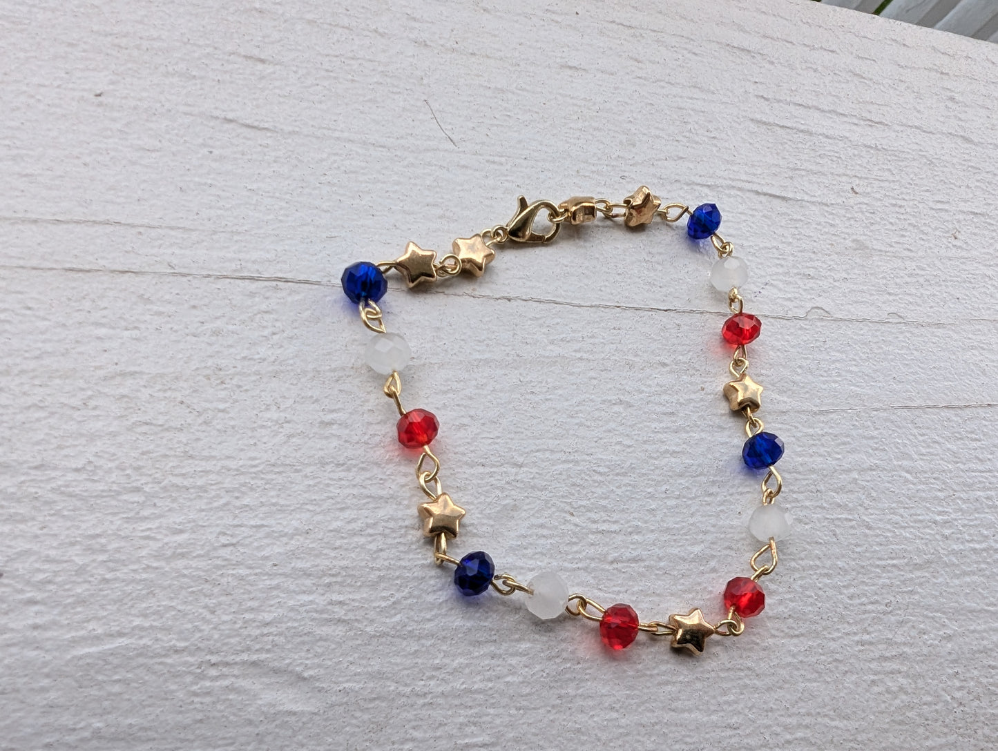 Red, White, & Blue w/ Gold Stars