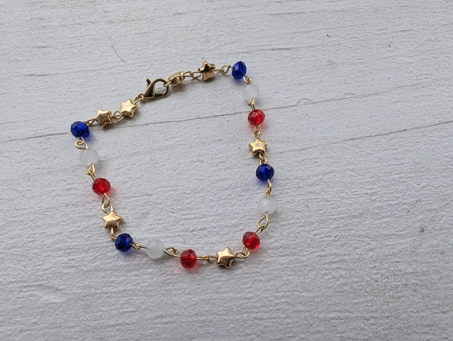 Red, White, & Blue w/ Gold Stars